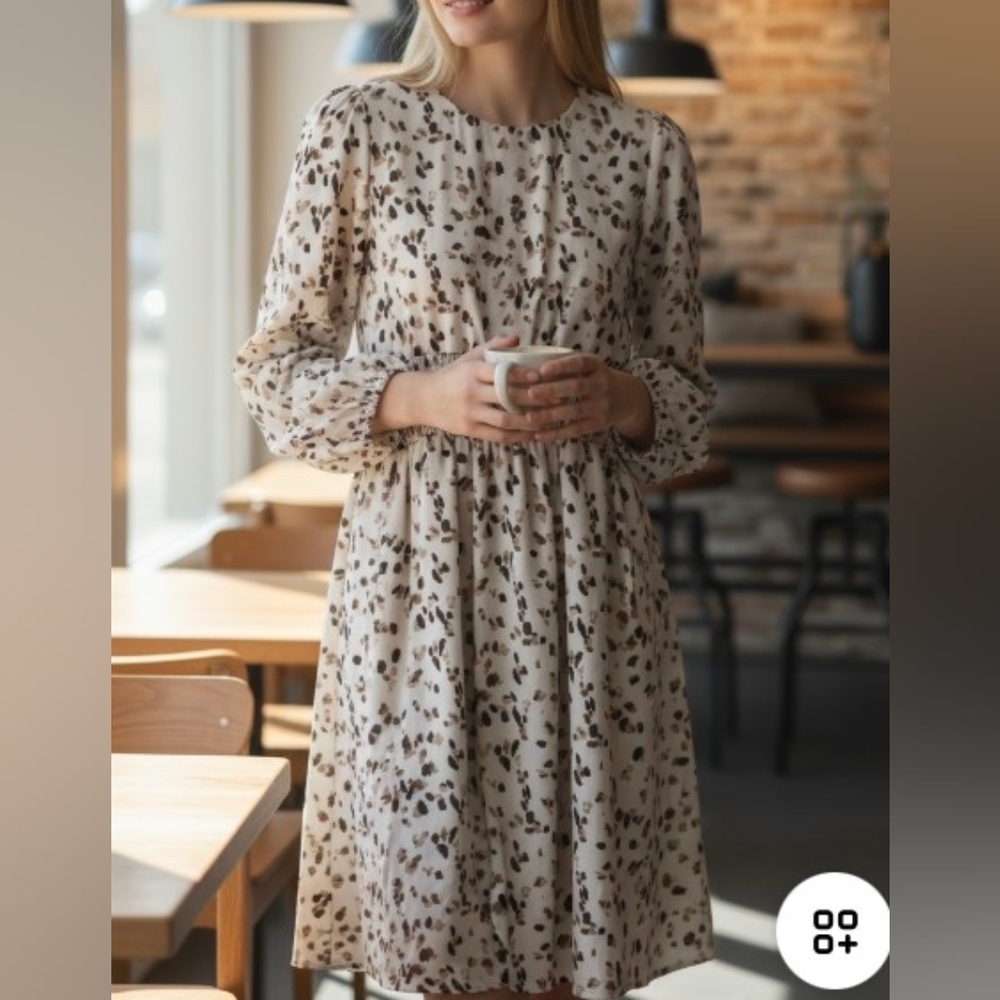 Stylish Dress with Animal Print